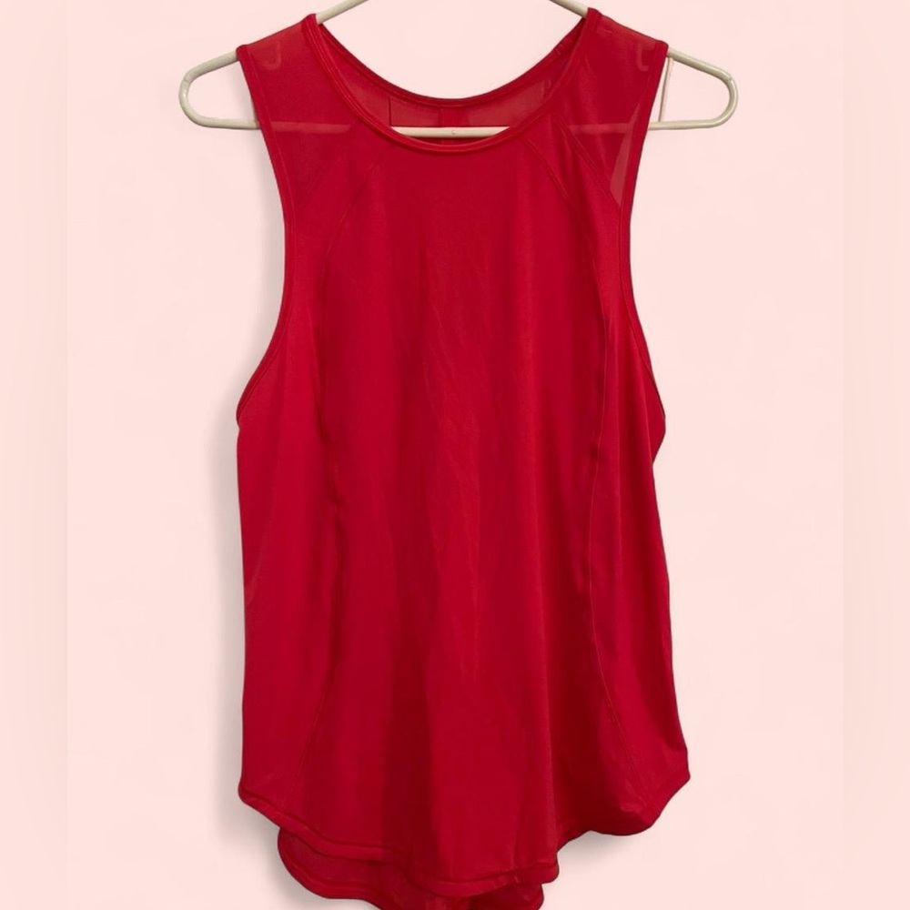 Two Brand new Lululemon Athletica Red/Pink Muscle Tee and Red one worn once